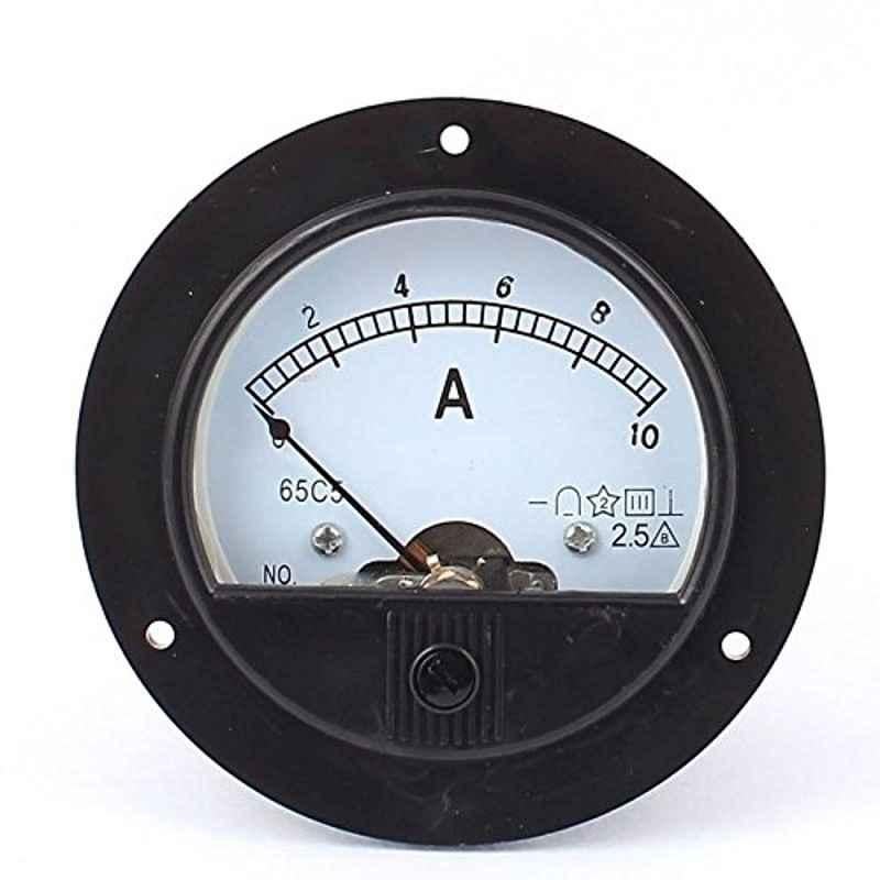 New Verma 0-1A Analog Round Shape Dial Panel Ampere Ammeter with Zero Setting