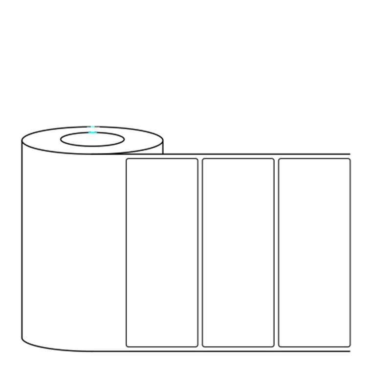 LabelKart 75x38mm Paper White 1UP Direct Thermal Label Roll