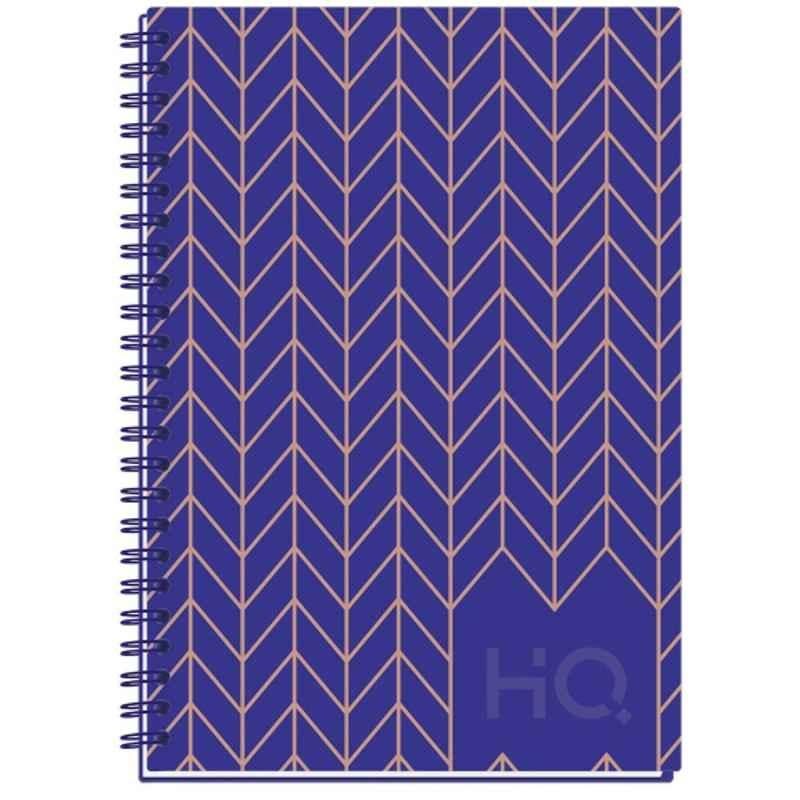Navneet HQ A5 192 Pages Blue Single Line Case Wiro Bound Corporate Edge Diary, 27027-9