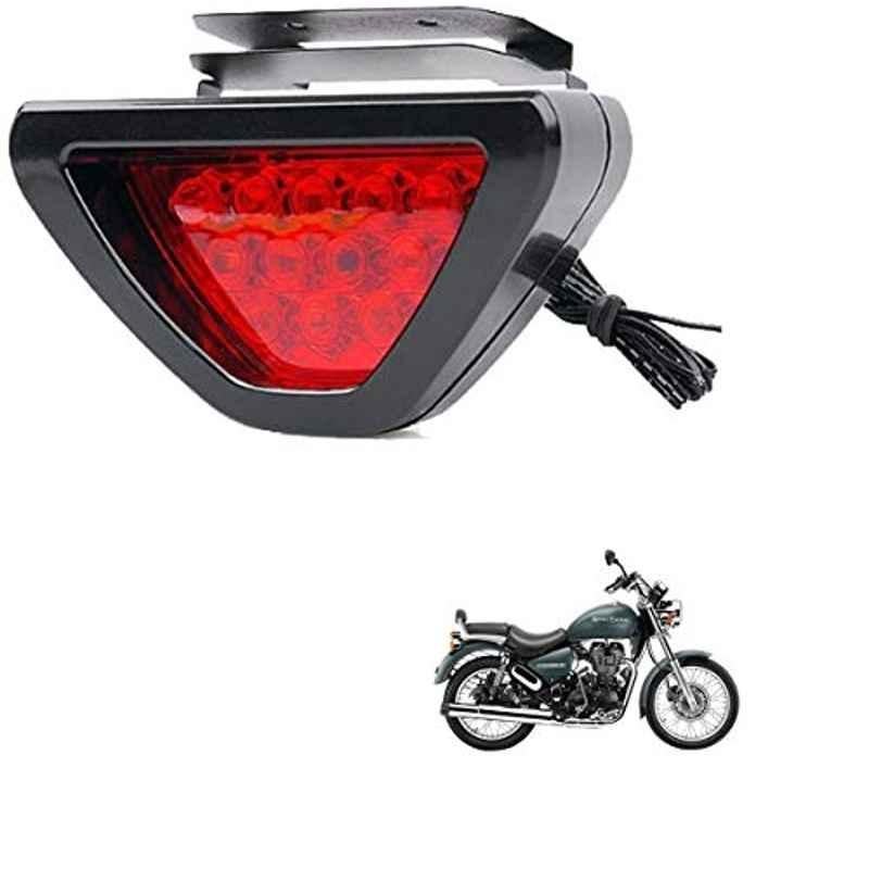 Kozdiko 12 LED Triangle Shape Bike Brake Light with Flash Mode for Royal Enfield Thunder Bird 350, koz_94778