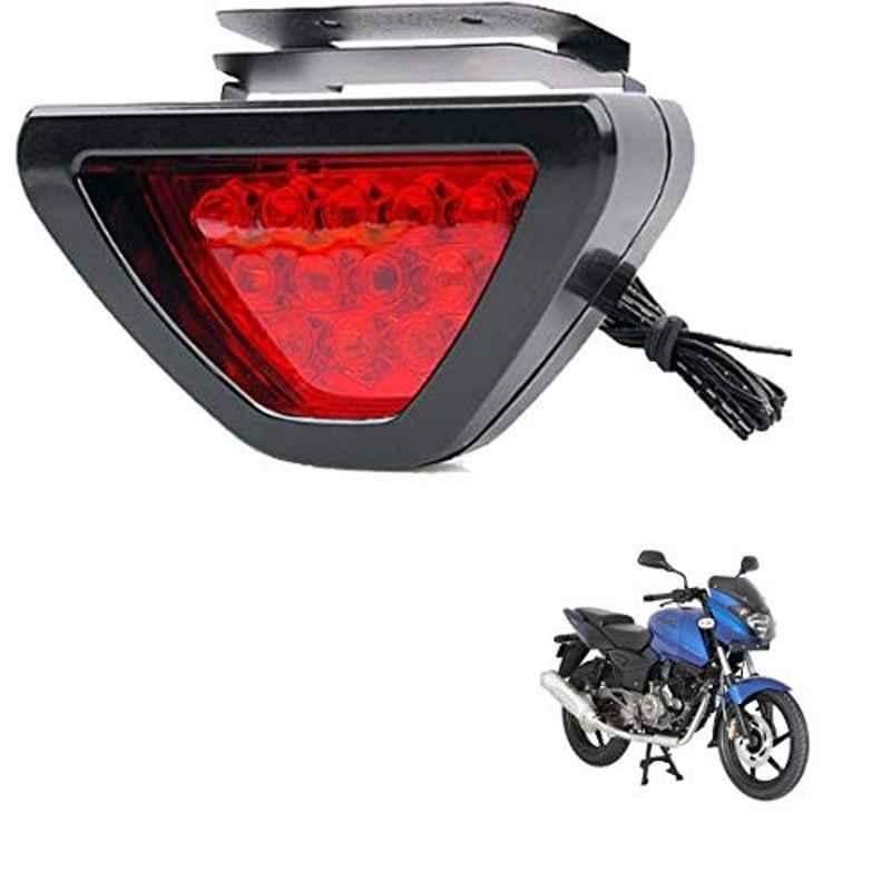 Kozdiko 12 LED Triangle Shape Bike Brake Light with Flash Mode for Bajaj Pulsar 180, koz_94794
