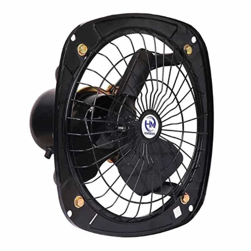 HM 75W 12 inch 2500rpm Black 3 Blade Exhaust Fans, Sweep: 300 mm (Pack of 3)