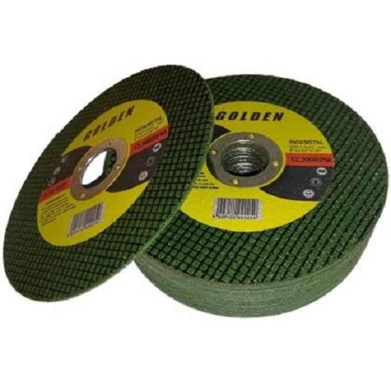 Zebra Golden 5 inch Green Double Netted Cut Off Wheel for Metal (Pack of 25)
