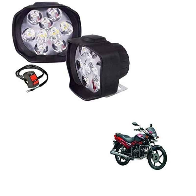 Kozdiko 2 Pcs Sheen 15W 9 LED 6000k Transformer Bumble Bee Style LED Fog Light Set for Hero Glomour, koz_81289