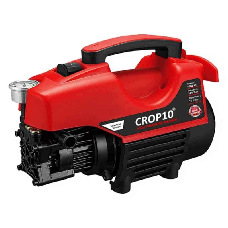 CROP10 CCW-01 1600W Red Electric Portable High Pressure Car Washer Machine for Cars, Bikes & Household Cleaning Purpose