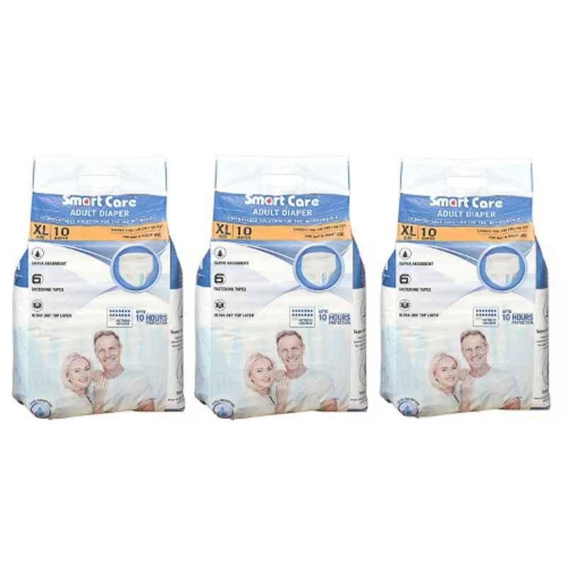 Smart Care D-16 10 Pcs Extra Large Adult Diaper Set (Pack of 3)