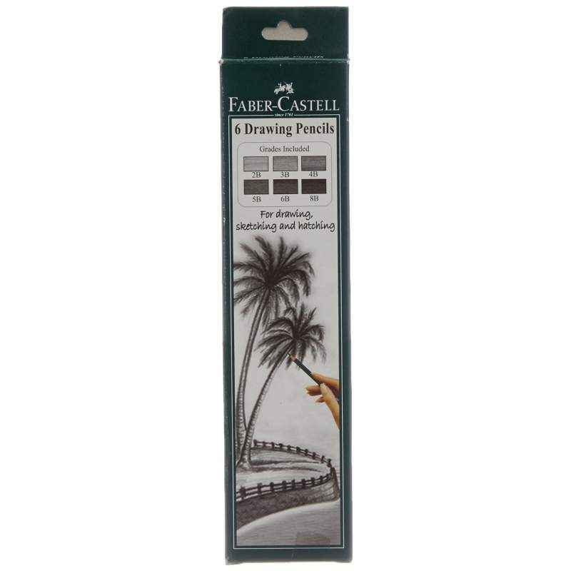 Faber-Castell Drawing Pencils, 1111-06PO6 (Pack of 6)
