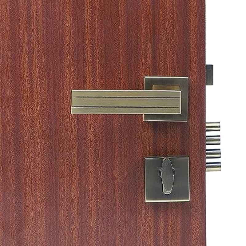 Handle Waala Altroz 60mm Stainless Steel Antique Brass Finish One Side Key Mortise Door Lock Set