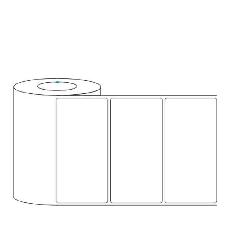 LabelKart 100x68mm Paper White 1UP Chromo Label Roll