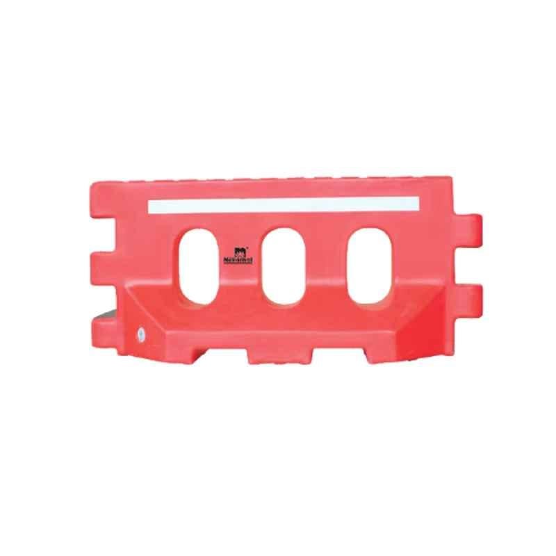 Nilkamal 2000x600x900mm LLDPE Red Safety Barricade with 100 Litre Water Filling Capacity, RMRBDL2006900