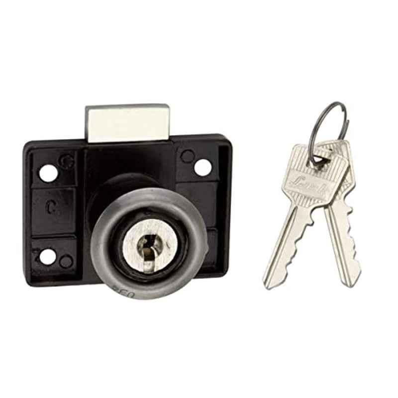 Link Universal 6 Levers Stainless Steel Rectangular Furniture Lock for Drawers & Cabinets with 2 Keys, 701-MPL-6