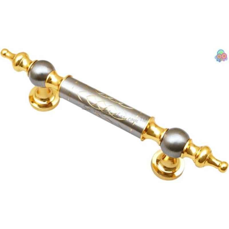 Smart Shophar 10 inch Brass Gold Silver Finish Angel Pipe Handle, 50880-BPHA-GS10 (Pack of 4)