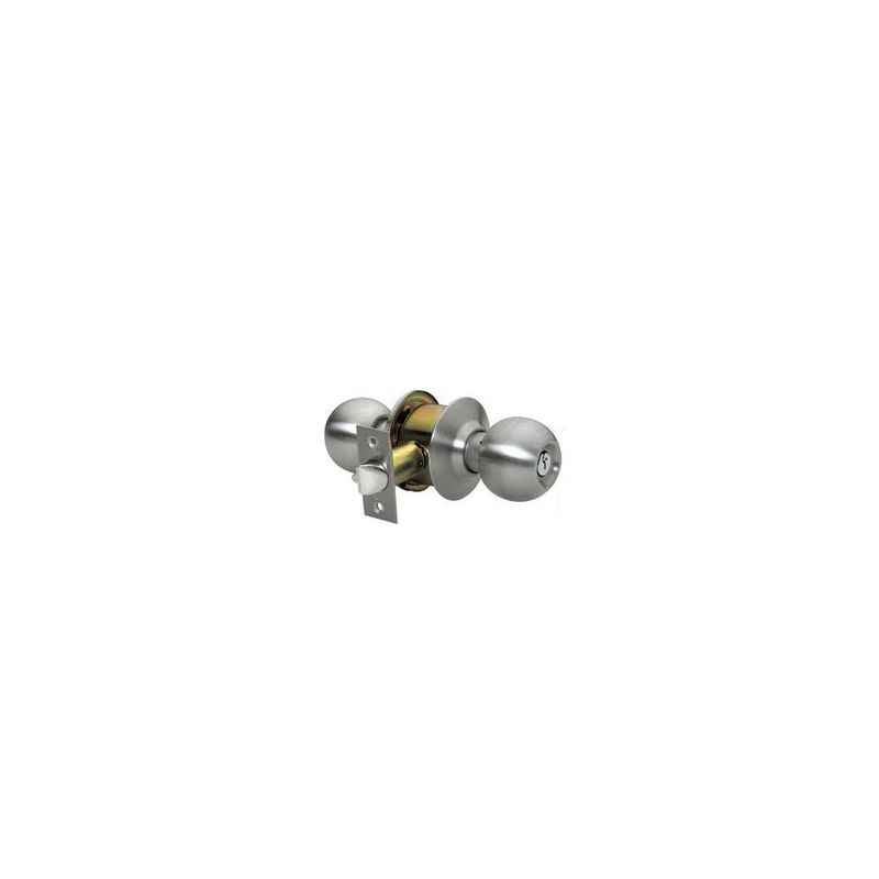 Godrej Cylindrical Lock Stainless Steel Keyless Door Knob, 9843