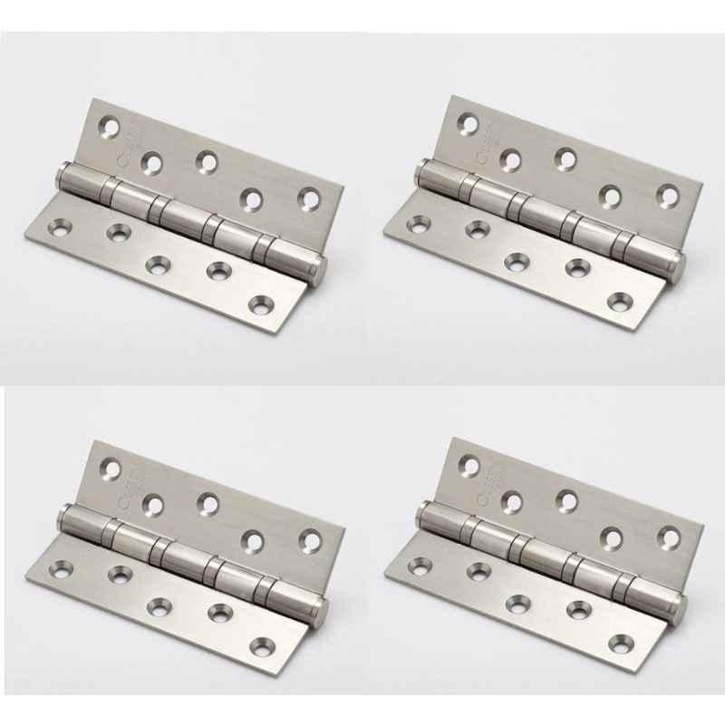 Smart Shophar 6x1.5x3 inch Brass Nickel Silver Bearing Hinge, SHA10HG-BEAR-NS6X1.5X3-P4 (Pack of 4)