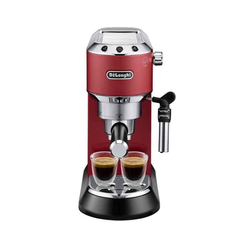 Delonghi EC685.R 1350W 1 Litre Stainless Steel Red Manual Coffee Machine, 132106169