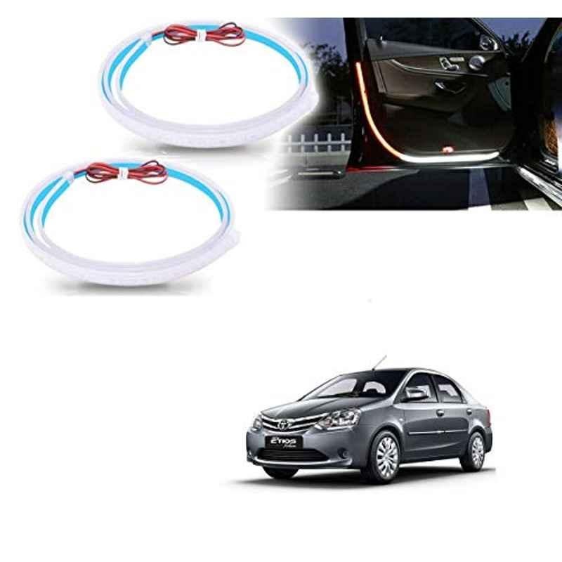 Kozdiko 2 Pcs 120cm Car Door Opening Warning LED Strips Safety Light Set for Toyota Etios