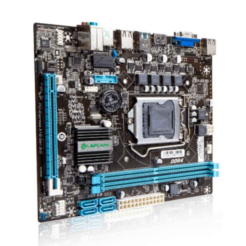 Lapcare LMBH110D4 DDR4 Motherboard with Intel Chipset for Socket i3, i5 & i7 Series CPU, LKMBMH6464