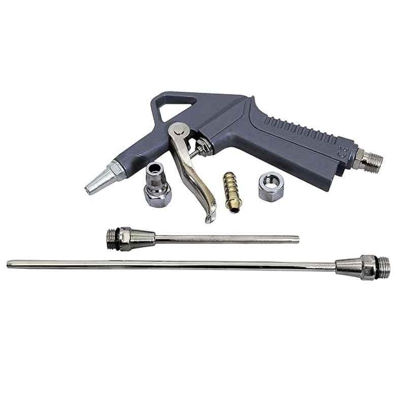Jon Bhandari 5 Pcs Metal Grey & Silver Air Dust Blow Gun Set, A-010_2