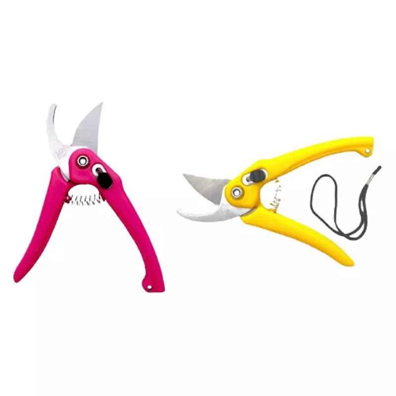 Sky Blue 0.98 inch Iron Bypass Pruner, SBPRUNERMDX0221 (Pack of 2)