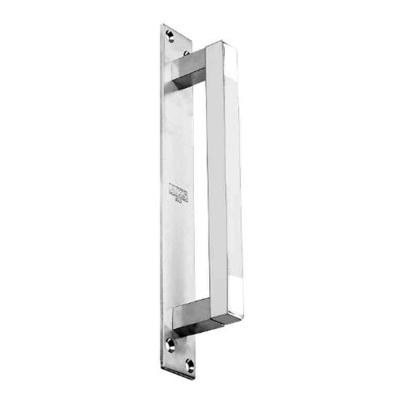 AKS 6 inch Stainless Steel 202 Square on Plate Door Pull Handle, PH4001