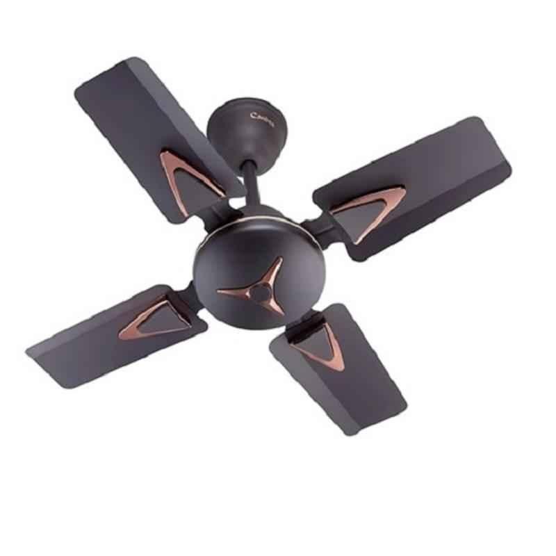Candes Figo 858rpm Coffee Brown 4 Blade Anti Dust Ceiling Fan, Sweep: 600 mm (Pack of 2)