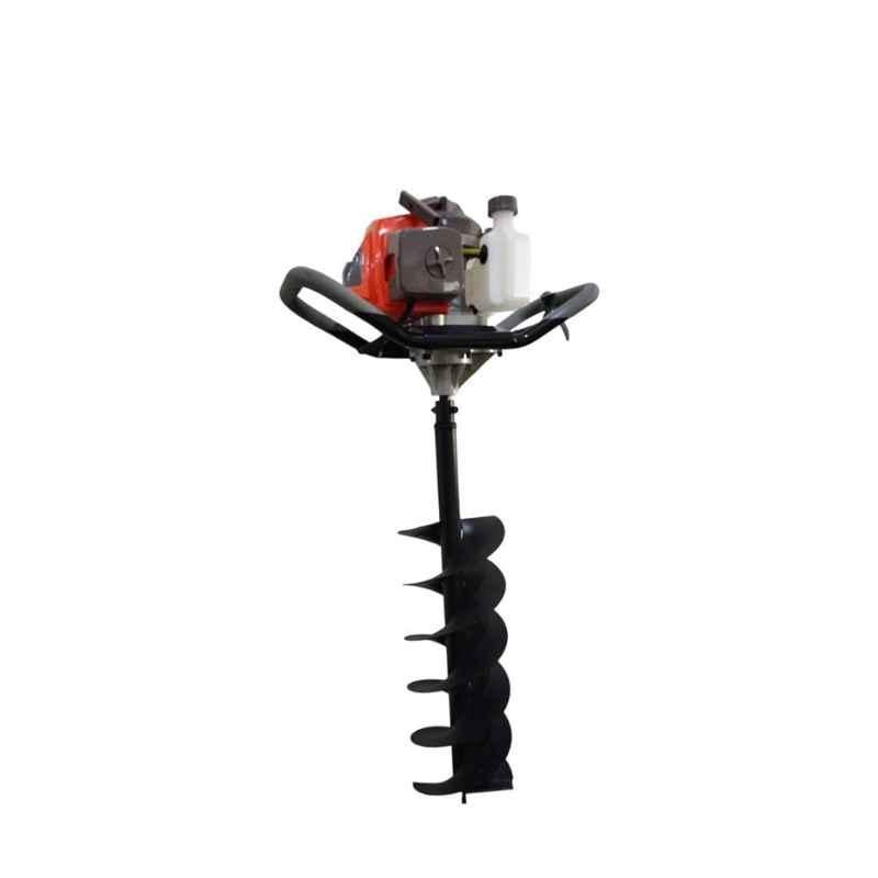 Mecstroke MS-EADS200 68CC 2.5kW Heavy Duty Petrol Operated Earth Auger with 8 inch Drill Bit & 70cm Extension Pipe, SM354NR