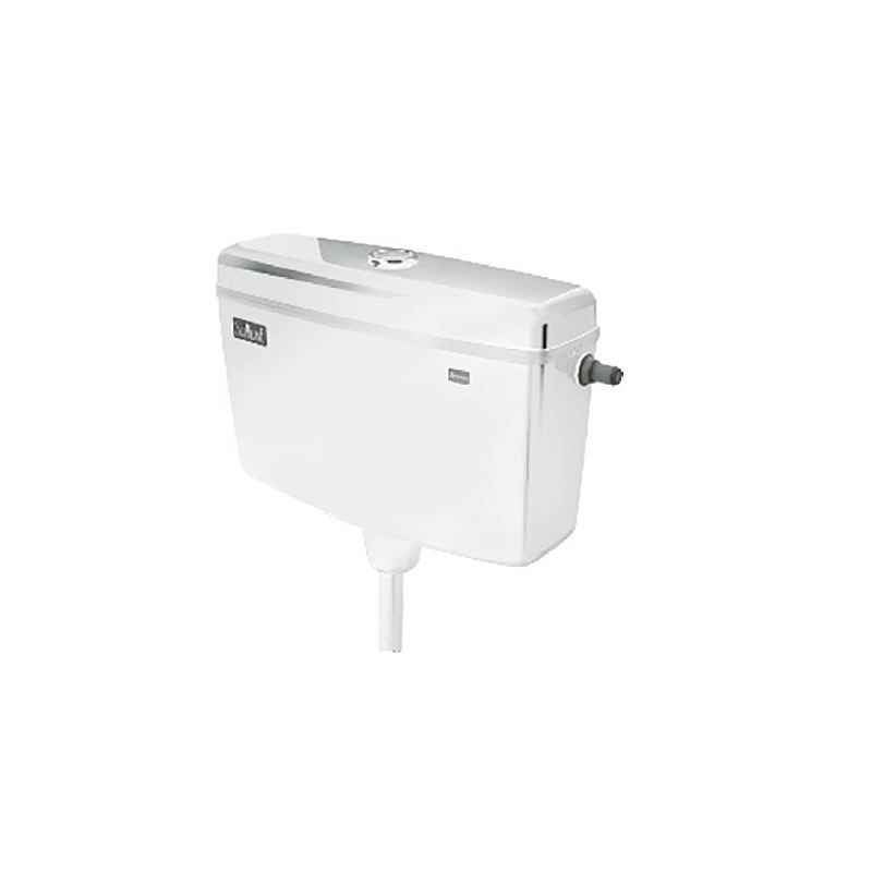 Parryware Slimline Dual Flush Plastic Cistern, E8109 Economy, Neutral