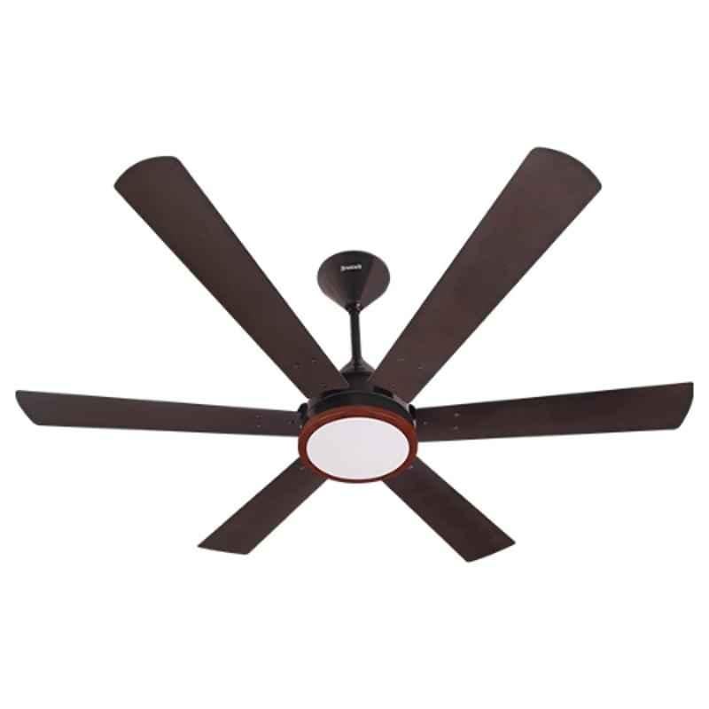 Breezalit Alina 80W Pearl Brown Designer Ceiling Fan with Remote, BZ003, Sweep: 1200 mm