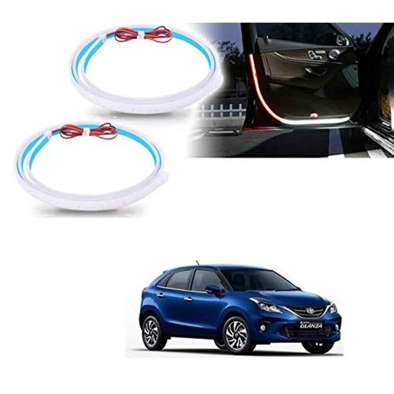 Kozdiko 2 Pcs 120cm Car Door Opening Warning LED Strips Safety Light Set for Toyota Glanza