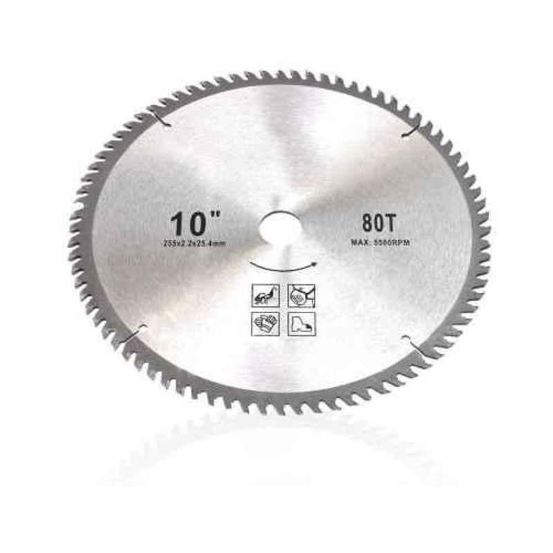 Greenleaf 80 Teeth Carbon Steel Silver TCT Blade for Brush Cutter, MTAK-AC-BR-939
