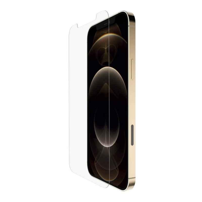Belkin iPhone 12 Pro Max Screen Protector Crystal Clear Tempered Glass, OVA023zz