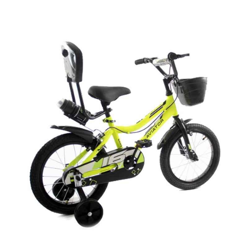 Caya Aviator 16 Floro Green BMX Adjustable Handle Kids Cycle, Tyre Size: 16 inch