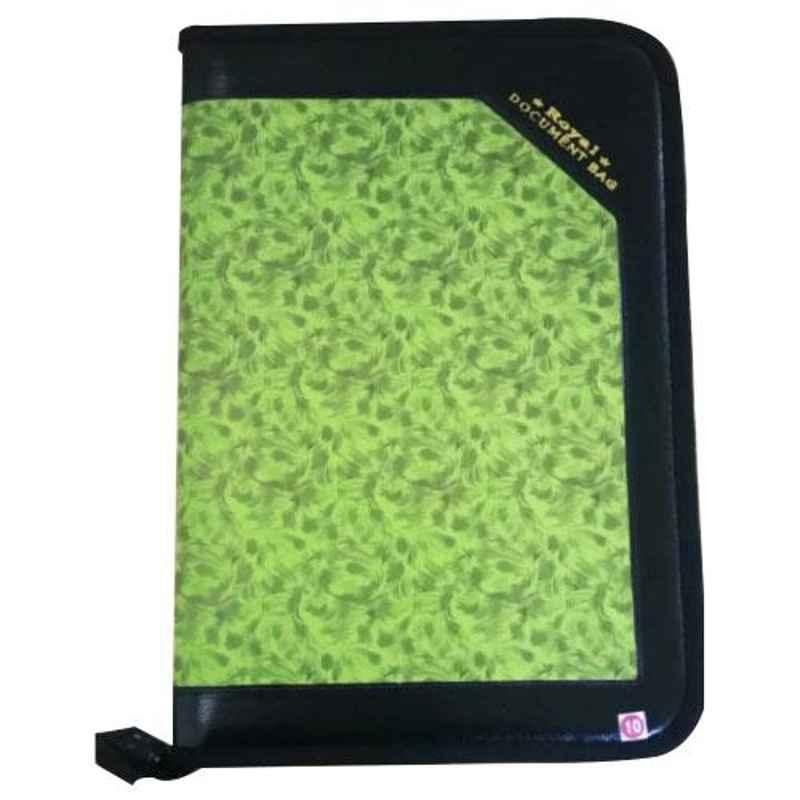 Midox Portfolio Signature 10 Leaf Faux Leather Document Bag, MINT092
