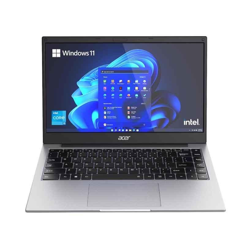 Acer One Silver Laptop with 8GB/256GB/SSD/Intel UHD Graphics/Windows 11 Home 14 inch FHD Display, Z8-415