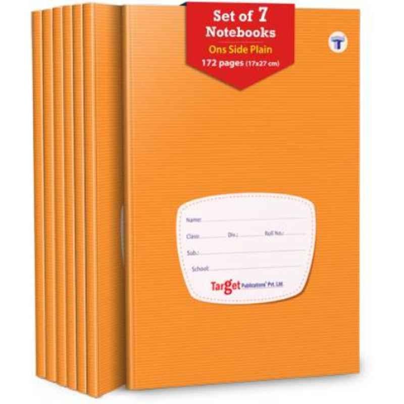 Target Publications 172 Pages Regular Single Line Interleaf Notebooks for Kids, 1262 (Pack of 7)