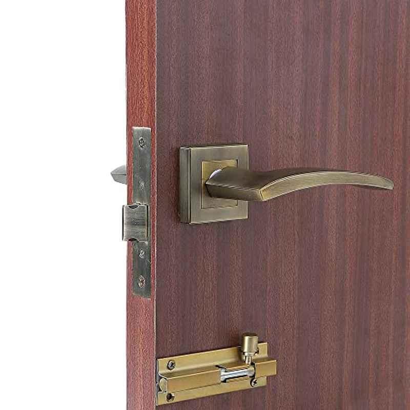 Saze Lobos â€ŽStainless Steel 304 Matt Antique Finish Mortise Lock for Door with Bolt Latch & Pull Handle