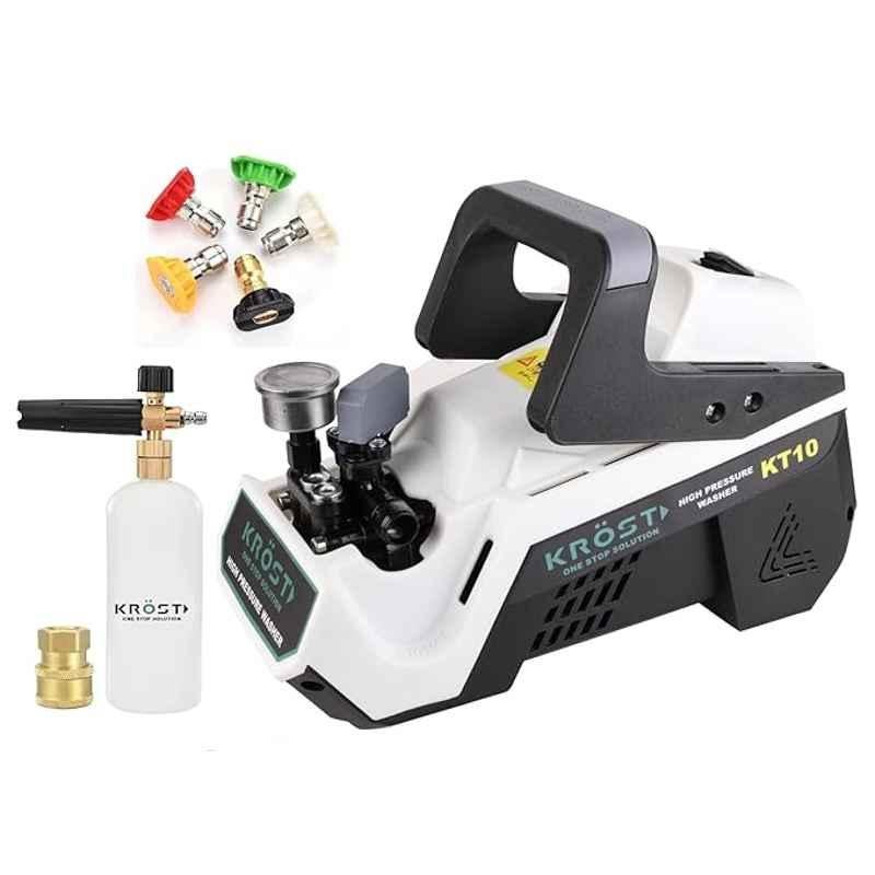 Krost 2500W 220bar High Pressure Washer Pump with Lance Gun Set, â€ŽKT-10