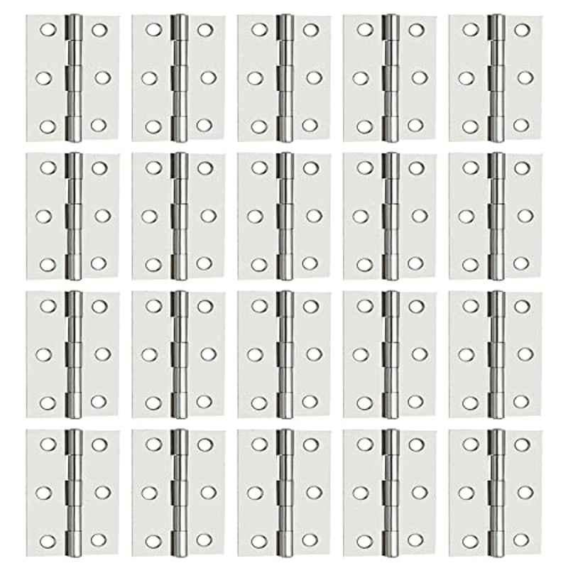 Screwtight 2.5 inch Iron Self Coloured Door & Cabinet Butt Hinge, S170104SC-20 (Pack of 20)