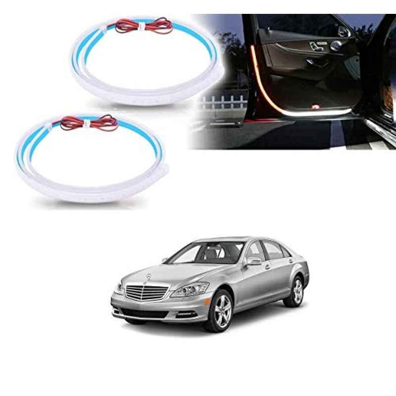 Kozdiko 2 Pcs 120cm Car Door Opening Warning LED Strips Safety Light Set for Mercedes Benz S-Class