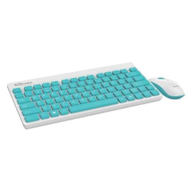 Portronics Key 2 White Multimedia Wireless Keyboard & Mouse Combo, POR-373