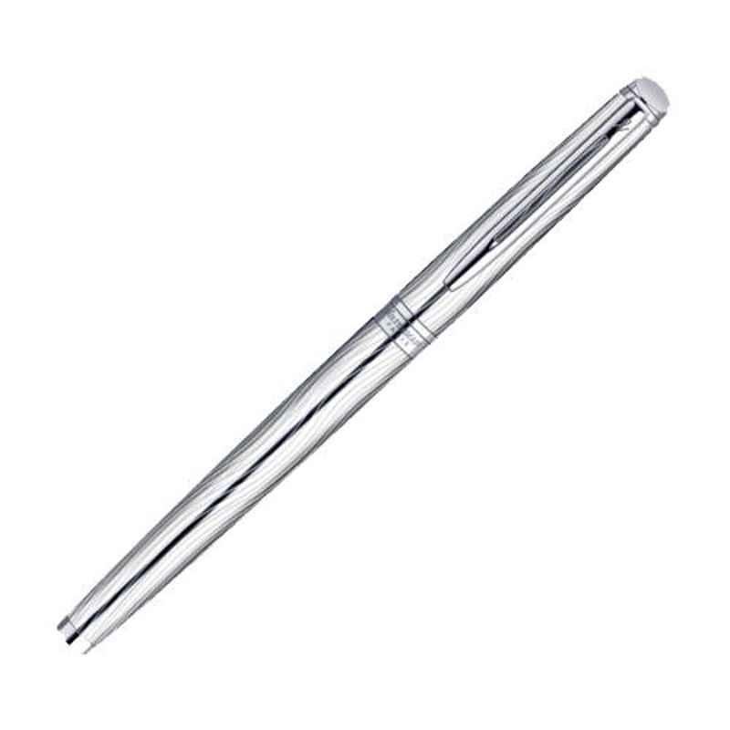 Waterman Blue Ink Hemisphere Dlx Metal CT Roller Ball Pen