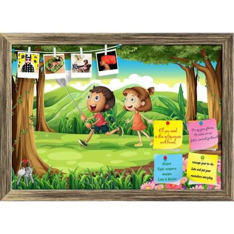 ArtzFolio 43.2x30.5x1cm Antique Golden Printed Bulletin Notice Pin Soft Board, AZSAO27137280BLB_FR_L_01_AG