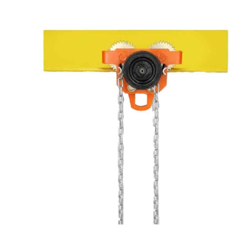 Globe Monorail 1 Ton 3m Lift Geared Travelling Trolley with 1 Year Warranty, GBT1