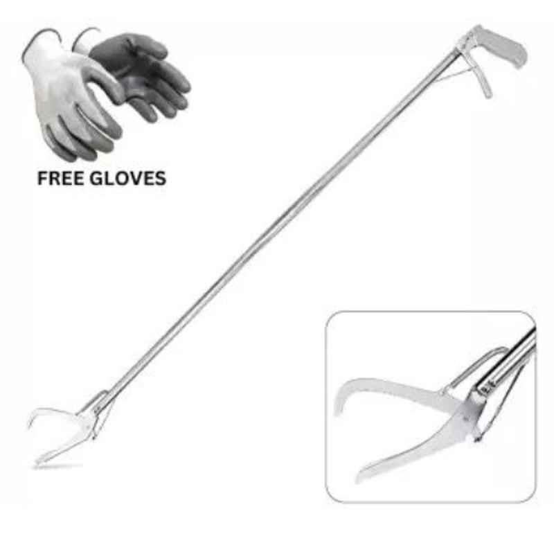 Donizard 120cm Stainless Steel Tong Snake Stick