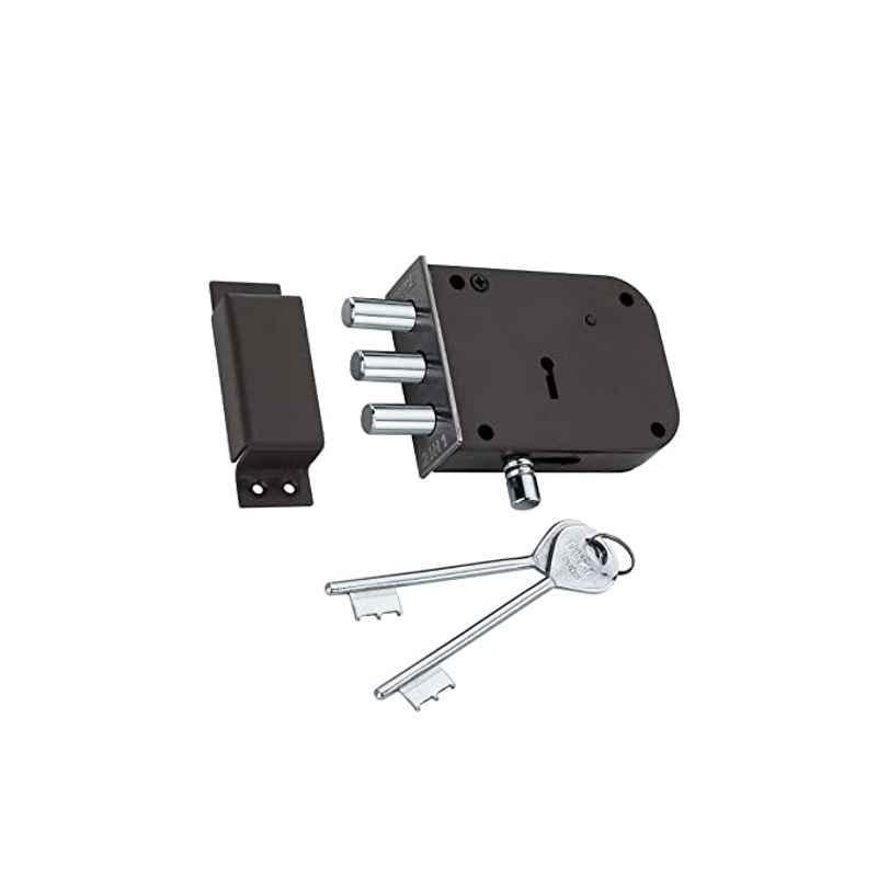 Duke Alloy Steel Grey 2 in 1 Heavy Main Door Lock, DL2009