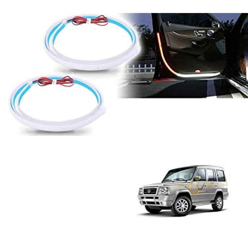 Kozdiko 2 Pcs 120cm Car Door Opening Warning LED Strips Safety Light Set for Tata Sumo