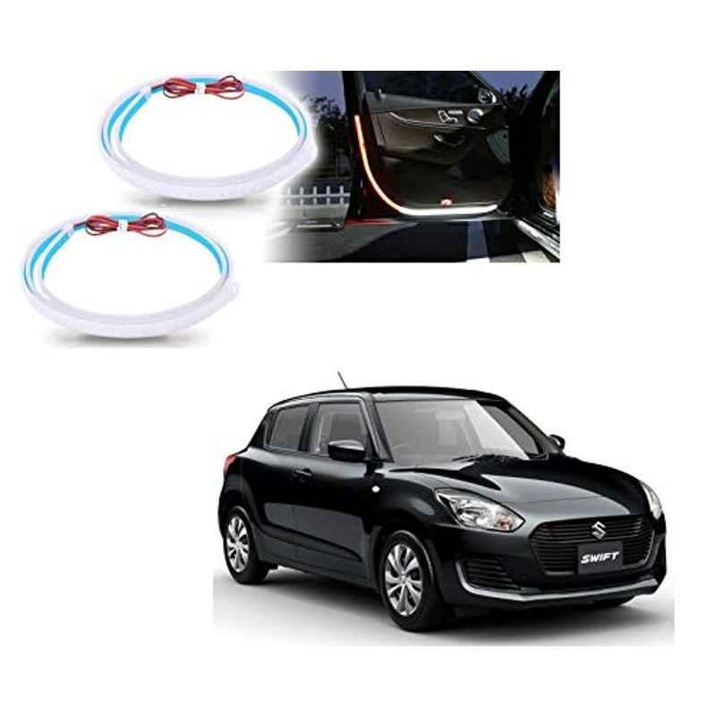 Kozdiko 2 Pcs 120cm Car Door Opening Warning LED Strips Safety Light Set for Maruti Suzuki New Swift 2018