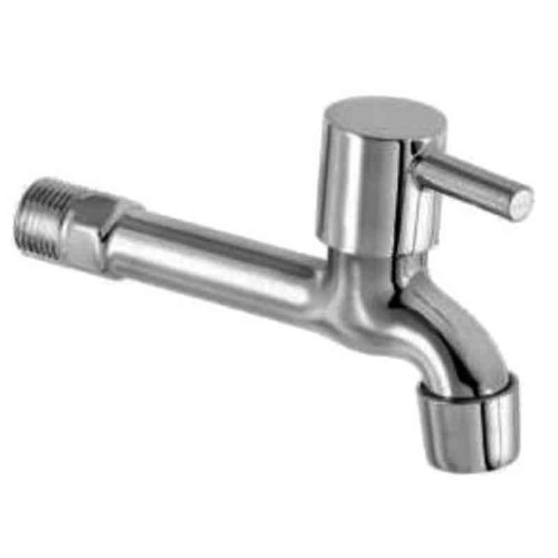 Drizzle FloraMini Brass Chrome Finish Silver Long Body Bib Cock with Foam Flow, LONGFLORAMINI1