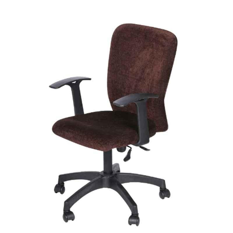 Heikin Fabric Brown xxlarge Back Ergonomic Office Chair for Work from Home & Study, HE-00078