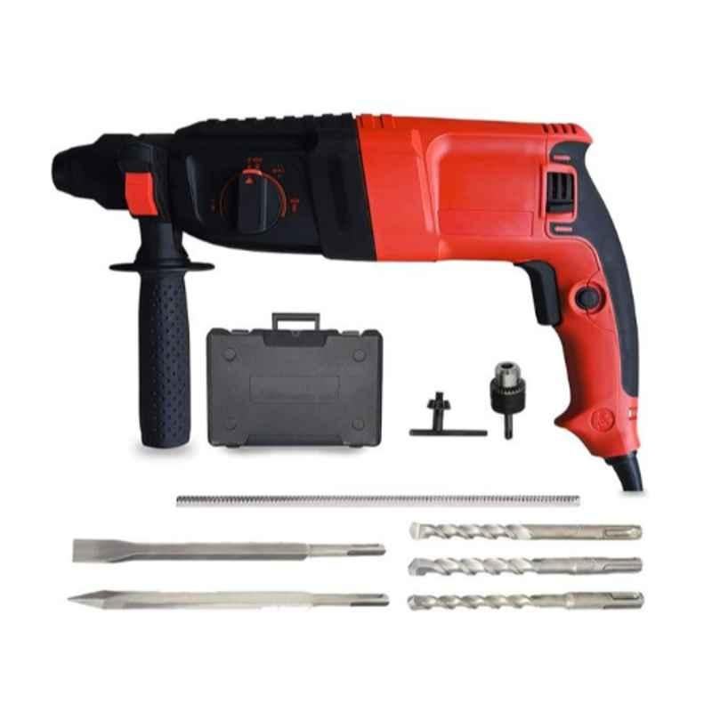 Imported 26mm 1500W 900rpm Rotary Hammer Drill with 3 Drill Bits & 2 Chisels, DK-IM-2248